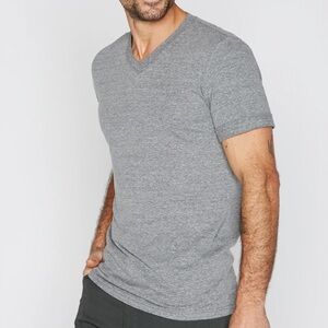 Mika Jaymes Men’s Heather Gray Tri-Blend V-Neck Tee Shirt Size XL NWT